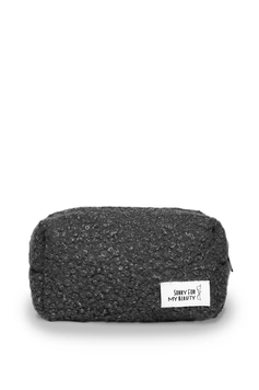 Плюшева косметичка Тедді SORRY FOR MY BEAUTY темно-сіра TEDDY-DARKGREY фото