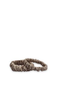 Шовкові резинки набір з 2 шт пісочні SCRUNCHIE-SET-SAND фото