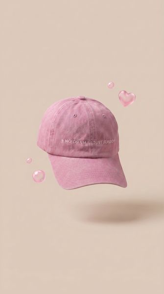 Кепка бавовняна рожева  CAP-PINK фото